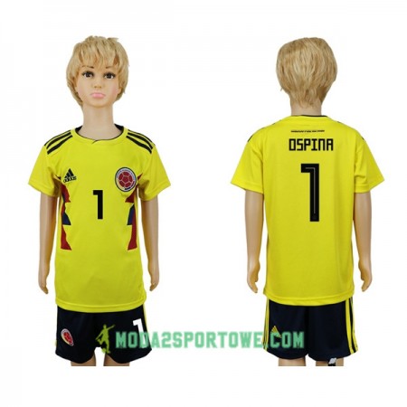 Koszulka Kolumbia Ospina 1 Dziecięcy Mistrzostwa Świata 2018 Domowe Stroje Piłkarskie